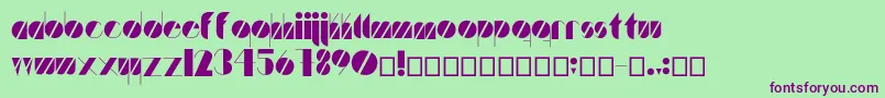 Artistica Font – Purple Fonts on Green Background