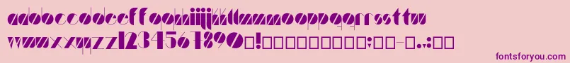 Artistica Font – Purple Fonts on Pink Background
