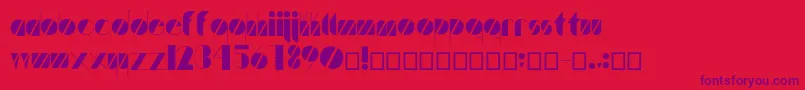 Artistica Font – Purple Fonts on Red Background