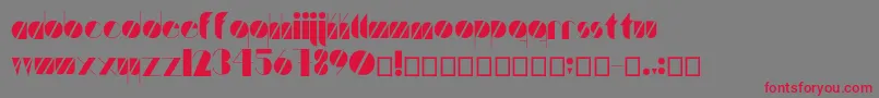 Artistica Font – Red Fonts on Gray Background
