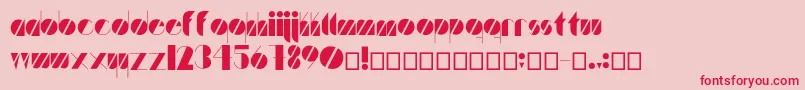 Artistica Font – Red Fonts on Pink Background