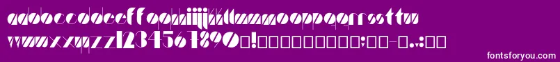 Artistica Font – White Fonts on Purple Background