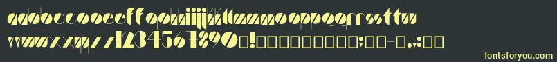 Artistica Font – Yellow Fonts on Black Background