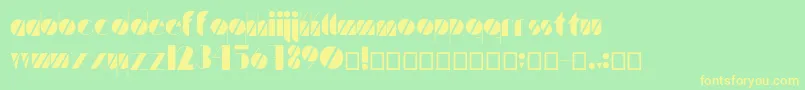 Artistica Font – Yellow Fonts on Green Background