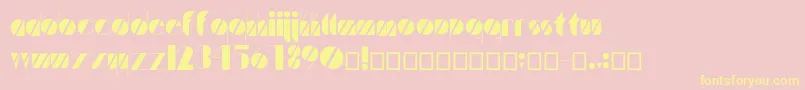 Artistica Font – Yellow Fonts on Pink Background