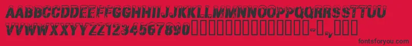 CfgrandnordRegular Font – Black Fonts on Red Background