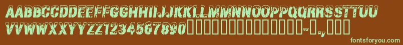 fuente CfgrandnordRegular – Fuentes Verdes Sobre Fondo Marrón