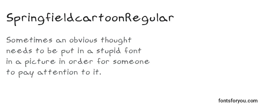 SpringfieldcartoonRegular-fontti
