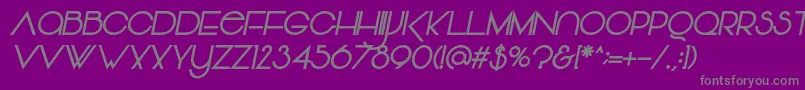 Vonique64BoldItalicフォントについての詳細 フォントVonique64BoldItalic – 紫の背景に灰色の文字