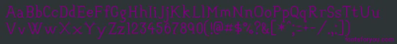 Шрифт Convincing – фиолетовые шрифты на чёрном фоне