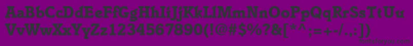 Шрифт ItaliastdBold – чёрные шрифты на фиолетовом фоне