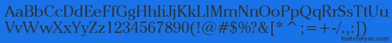 CheltenhamItcBookBt Font – Black Fonts on Blue Background