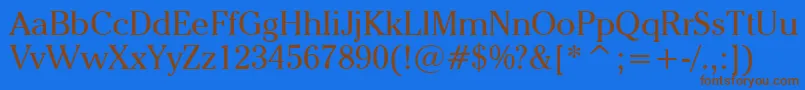 More about CheltenhamItcBookBt Font CheltenhamItcBookBt Font – Brown Fonts on Blue Background