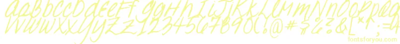 DjbOhSuzannah-Schriftart – Gelbe Schriften