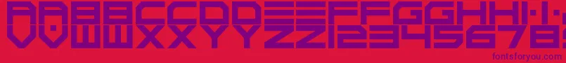 ScifiAdventure Font – Purple Fonts on Red Background