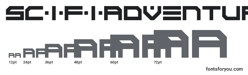 ScifiAdventure Font Sizes