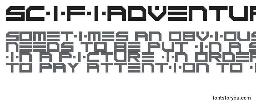 ScifiAdventure フォントのレビュー