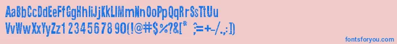 Шрифт TextureRoad – синие шрифты на розовом фоне