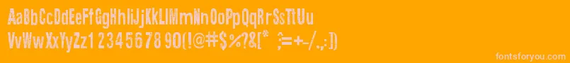 Шрифт TextureRoad – розовые шрифты на оранжевом фоне
