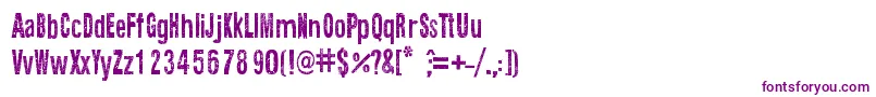 Шрифт TextureRoad – фиолетовые шрифты на белом фоне