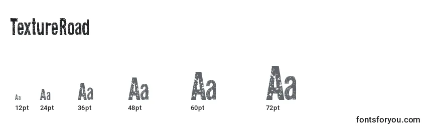 Размеры шрифта TextureRoad (117577)