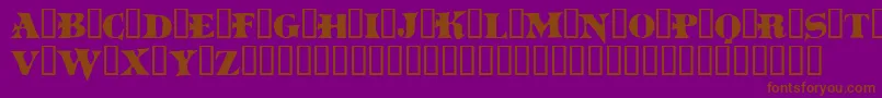 Boinm Font – Brown Fonts on Purple Background