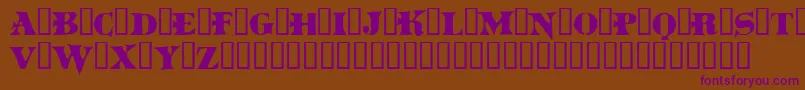 Boinm Font – Purple Fonts on Brown Background