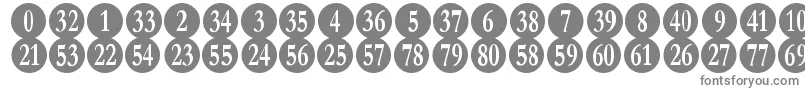 NumberpileRegular-Schriftart – Graue Schriften auf weißem Hintergrund