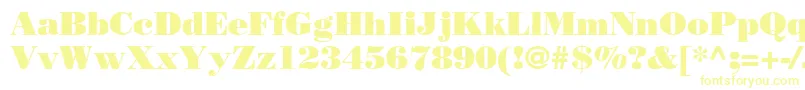 BodonistdPoster-fontti – keltaiset fontit