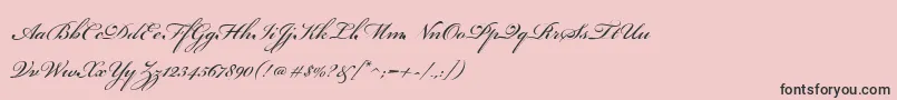 fuente BeautifulEs – Fuentes Negras Sobre Fondo Rosa