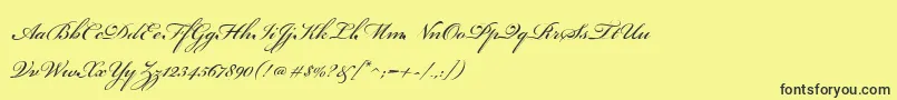 BeautifulEs-fontti – mustat fontit keltaisella taustalla