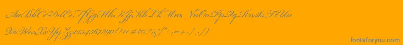 BeautifulEs Font – Gray Fonts on Orange Background