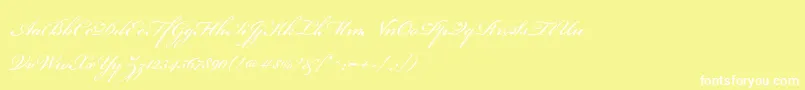 BeautifulEs Font – White Fonts on Yellow Background