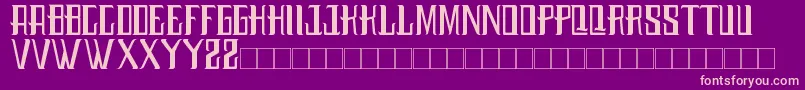 Budaya Font – Pink Fonts on Purple Background
