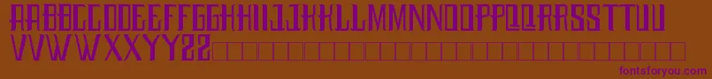Budaya Font – Purple Fonts on Brown Background