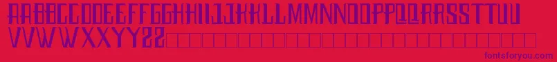 Budaya Font – Purple Fonts on Red Background