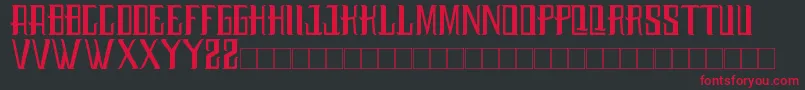 Budaya Font – Red Fonts on Black Background