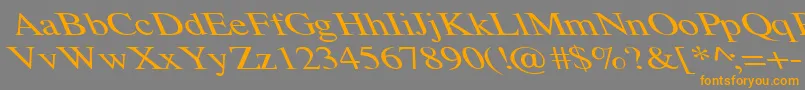TempoFontWdExtremeLefti Font – Orange Fonts on Gray Background