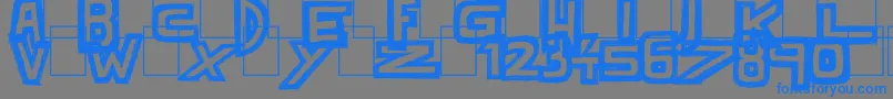 fuente DarkTimes – Fuentes Azules Sobre Fondo Gris