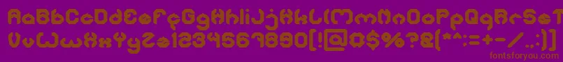 BizzareBold Font – Brown Fonts on Purple Background