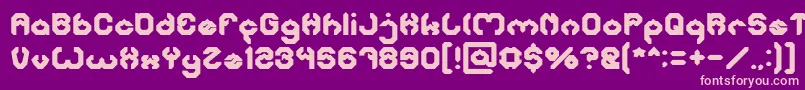 BizzareBold Font – Pink Fonts on Purple Background