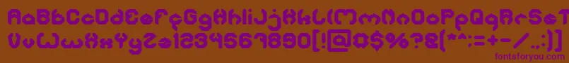 BizzareBold Font – Purple Fonts on Brown Background