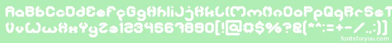 BizzareBold Font – White Fonts on Green Background