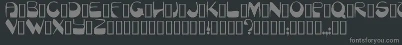 Munich Font – Gray Fonts on Black Background