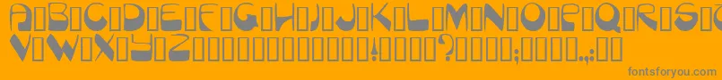 Munich Font – Gray Fonts on Orange Background