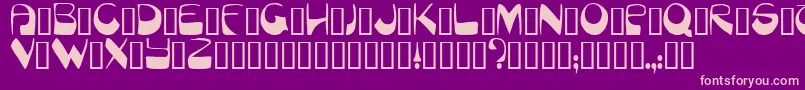 Munich Font – Pink Fonts on Purple Background