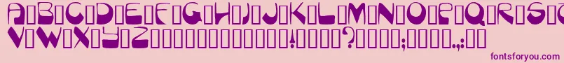 Munich Font – Purple Fonts on Pink Background