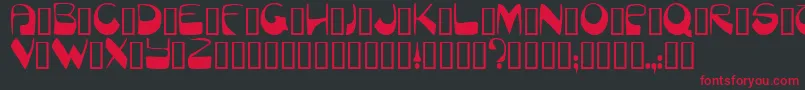 Munich Font – Red Fonts on Black Background