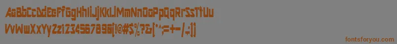 ArtRegular Font – Brown Fonts on Gray Background
