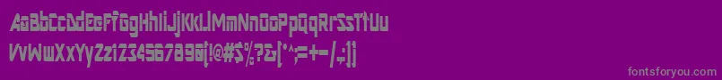 フォントArtRegular – 紫の背景に灰色の文字